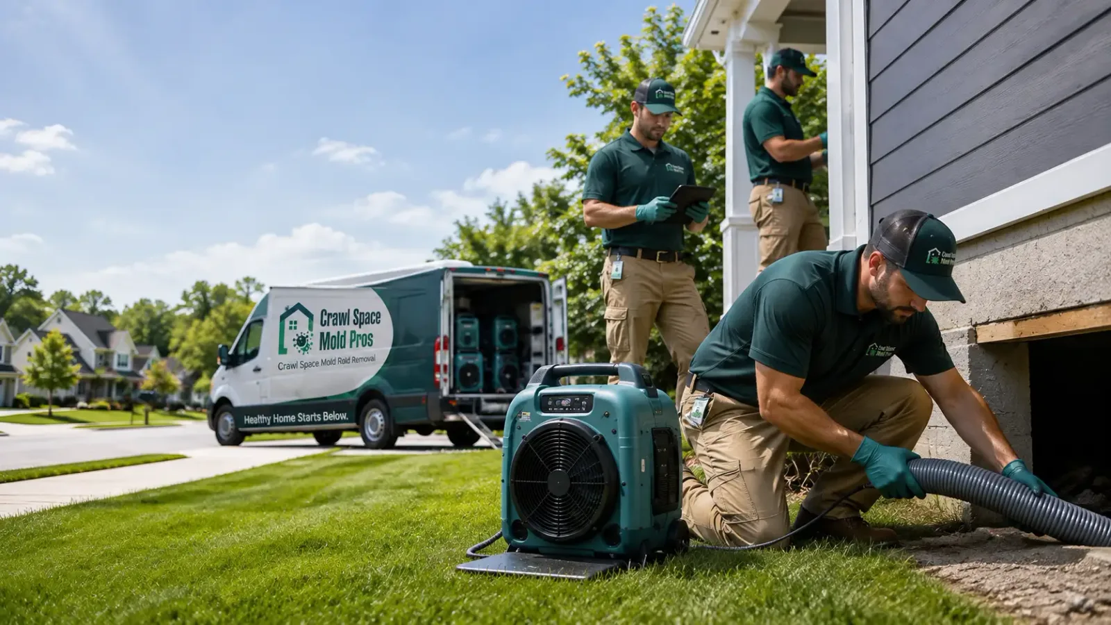 Crawl Space Mold Removal in Brightwaters, NY